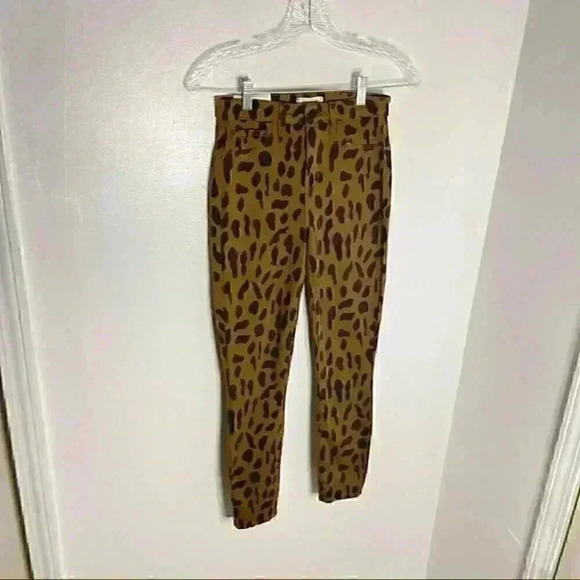NWT L’Agence Margot High-Rise Skinny Jeans Spotted Animal Print Size 24 - Picture 3 of 5
